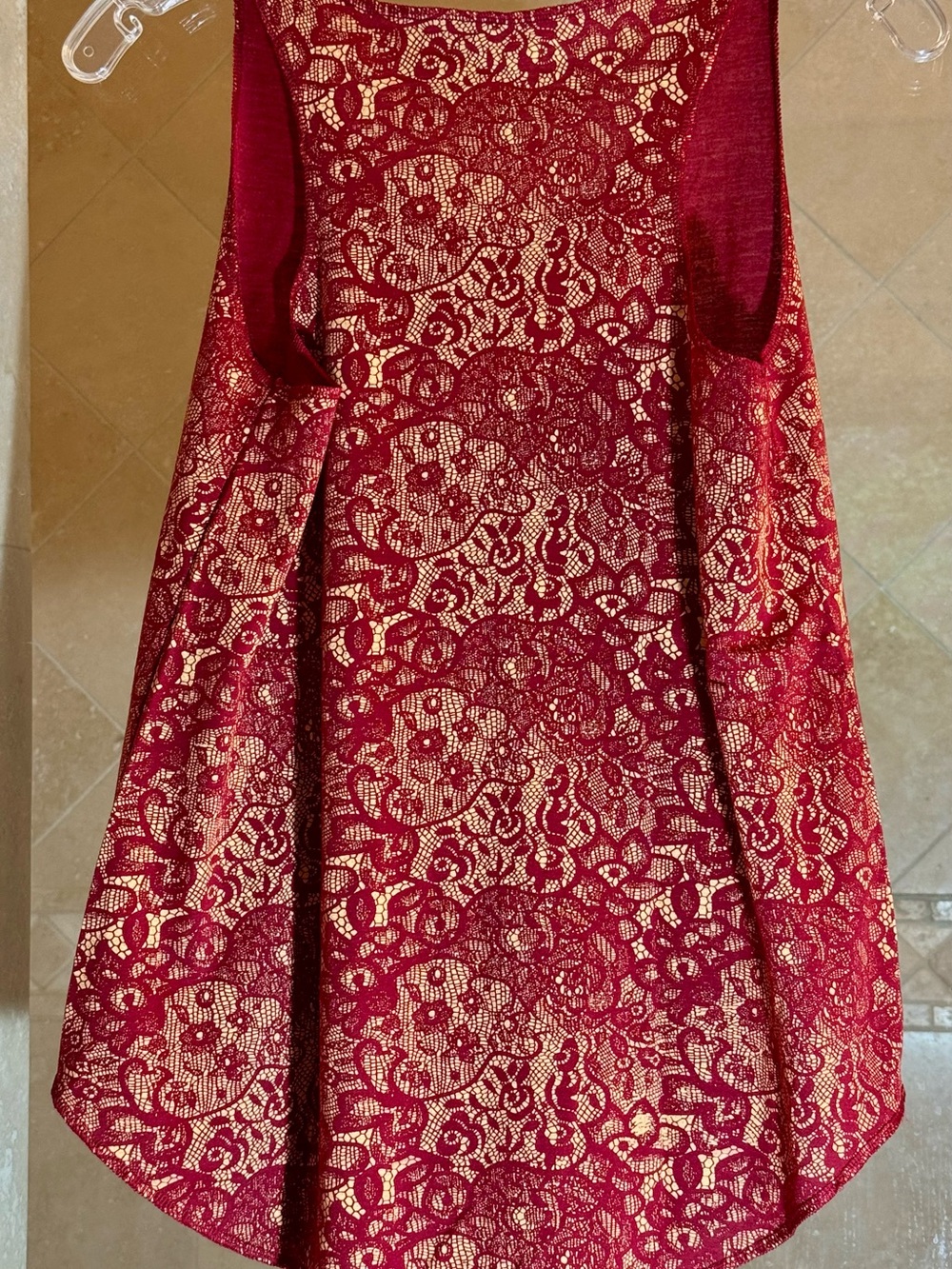Red Fit-and-Flare Tank - Picture 2 of 2